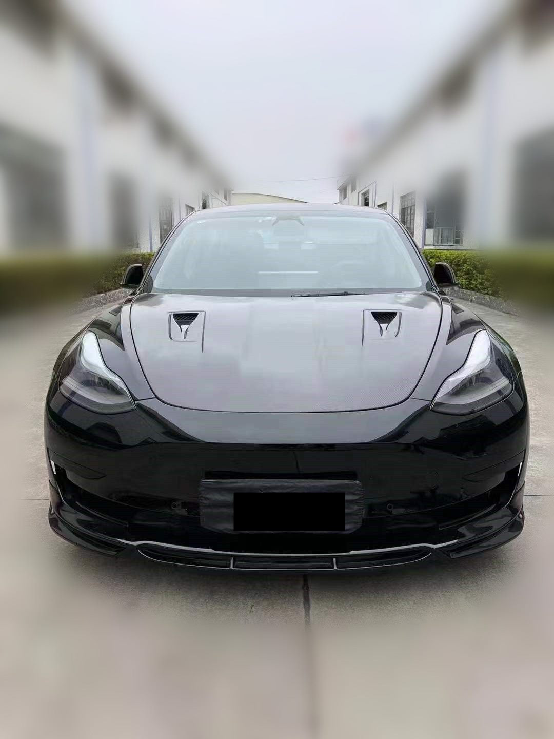 Luxury Sports Vented Carbon Bonnet For Tesla Model 3 -PP