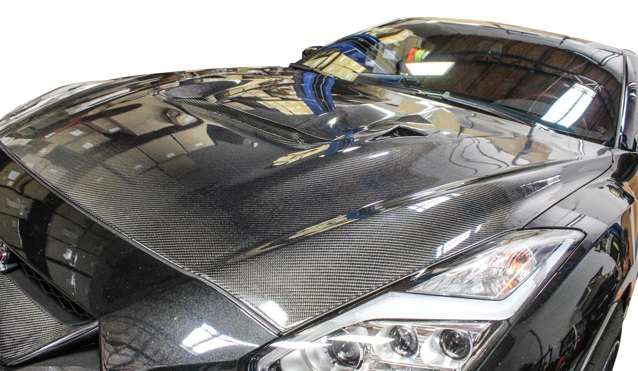 Luxury Sports Varis Style Carbon Bonnet For GTR R35 17 up -PP