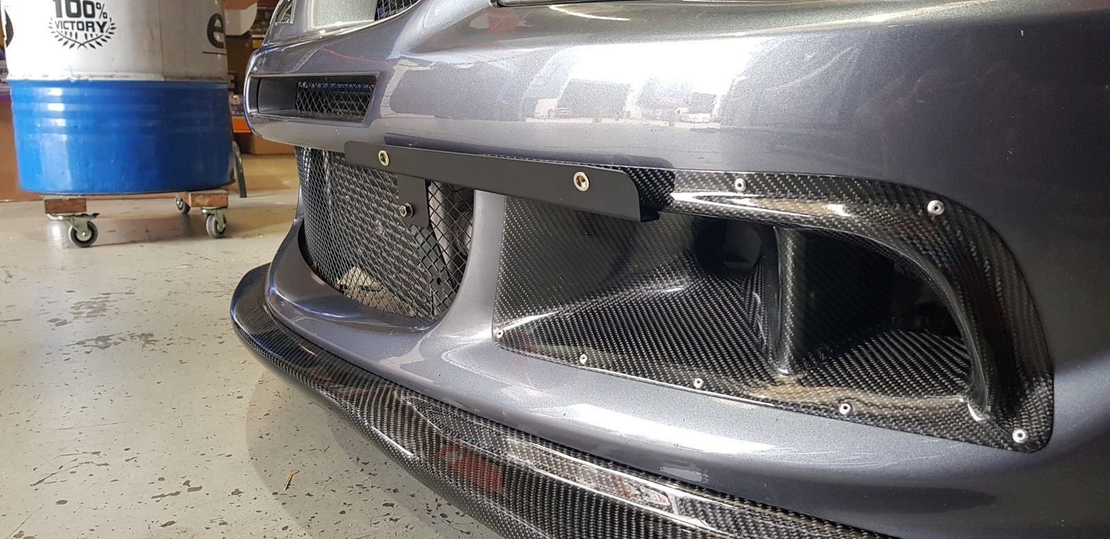 Luxury Sports Carbon Front Bumper Duct For Mitsubishi EVO 8 Bumper