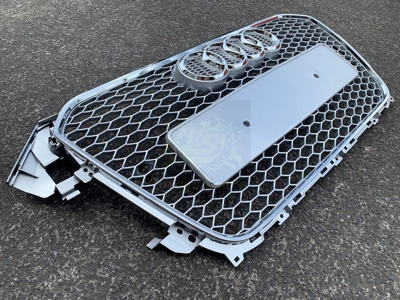 Luxury Sports RS4 Honeycomb Style Front Grill For Audi A4/S4 B8.5 13-16