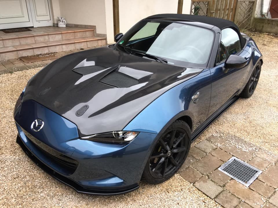 Luxury Sports Vented Carbon Bonnet For Mazda MX5 ND -PP