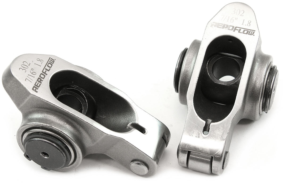 Aeroflow Small Block Ford Windsor 289-351 Stainless Steel Roller Rocker Set - 1.8 Ratio