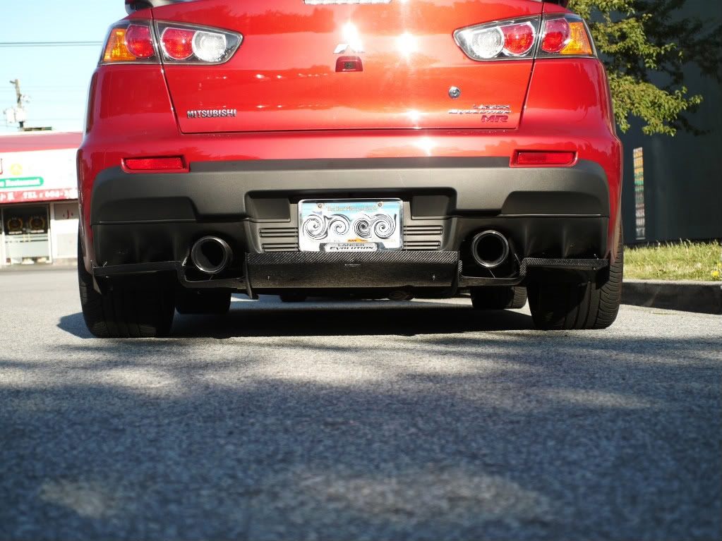 Luxury Sports Varis Style Carbon Rear Diffuser For Mistubishi EVO X