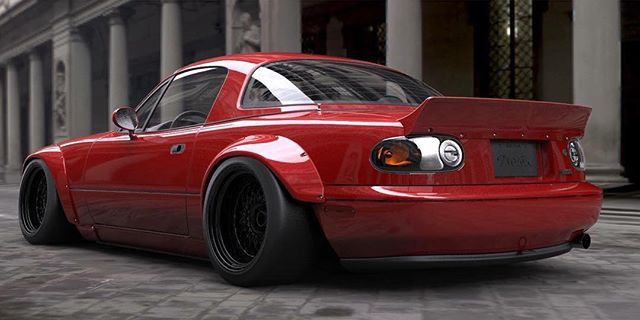 Luxury Sports Rocket Bunny Style Bodykit For Mazda Mx5 NA -PP