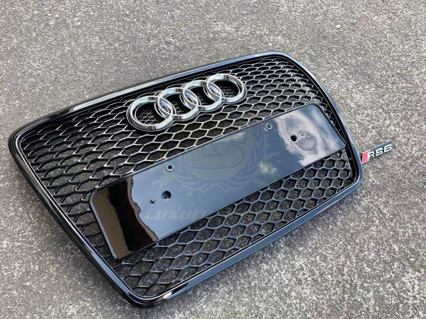 Luxury Sports RS6 Honeycomb Style Front Grill For Audi A6/S6 C6 05-11