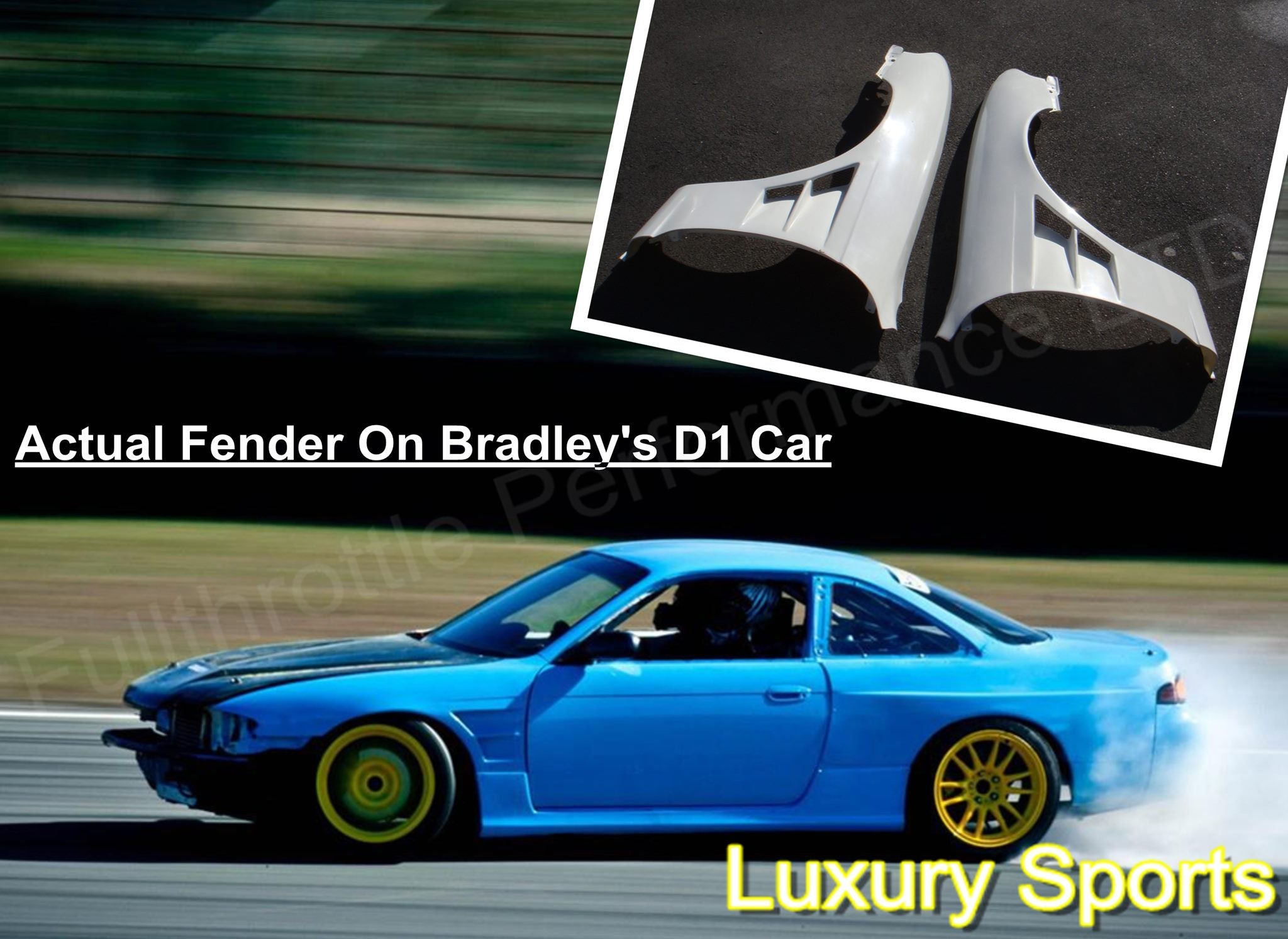 Luxury Sports BN Style Front Fender For Nissan Silvia S14 PFL