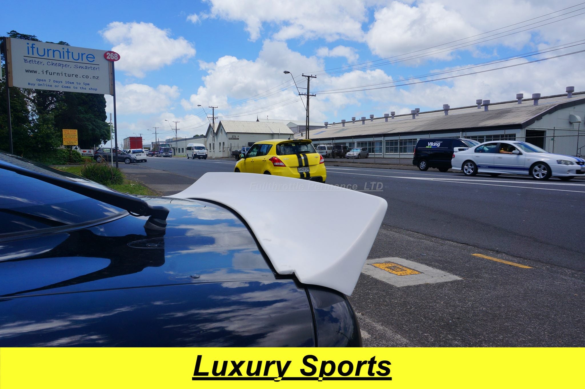 Luxury Sports Rocket Bunny Style Rear Spoiler For Mazda Rx7 FD