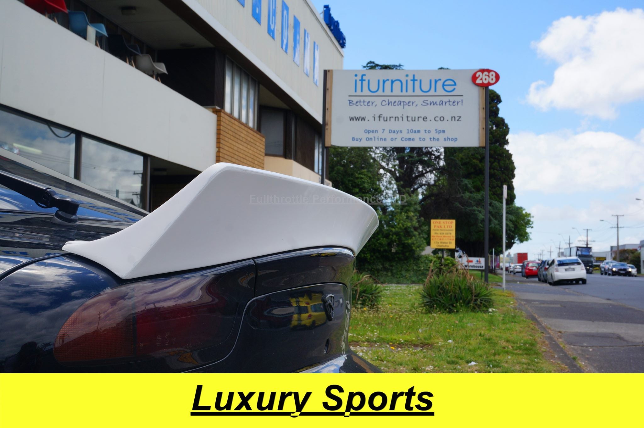 Luxury Sports Rocket Bunny Style Rear Spoiler For Mazda Rx7 FD