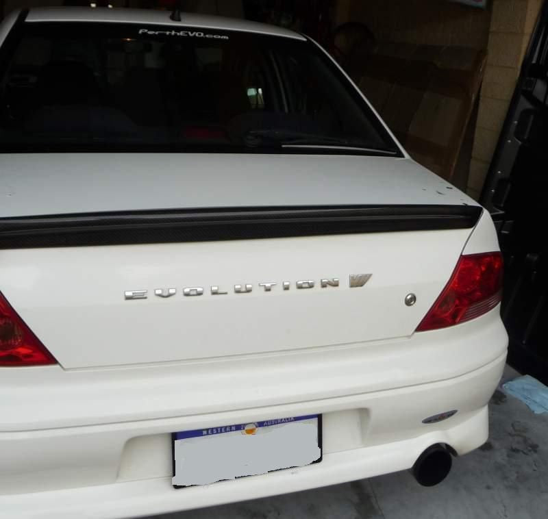 Luxury Sports Type 2 Boot Spoiler For Mitsubishi EVO 7-9 Carbon