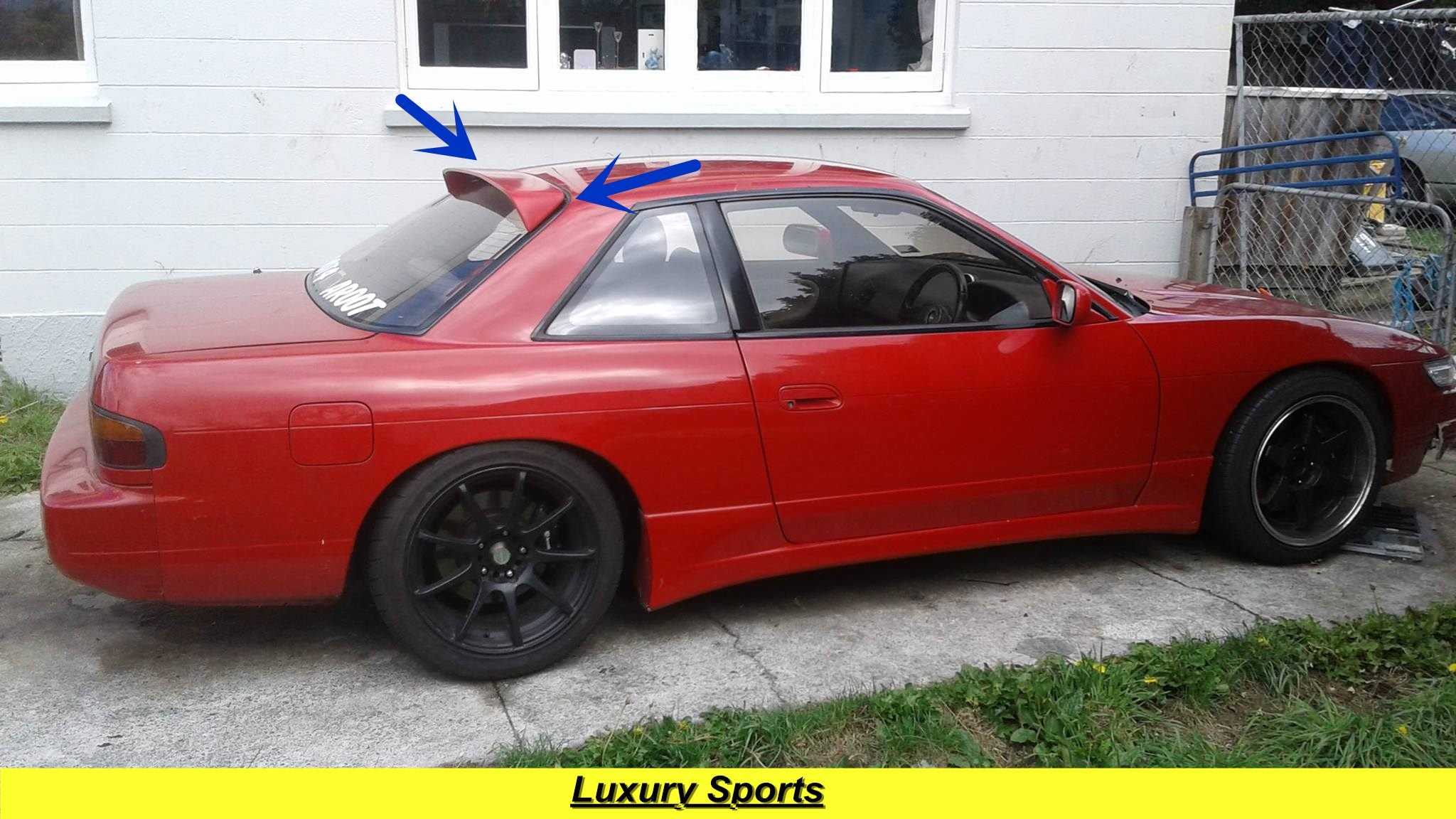 Luxury Sports Dmax Style Roof Spoiler For Nissan Silvia S13