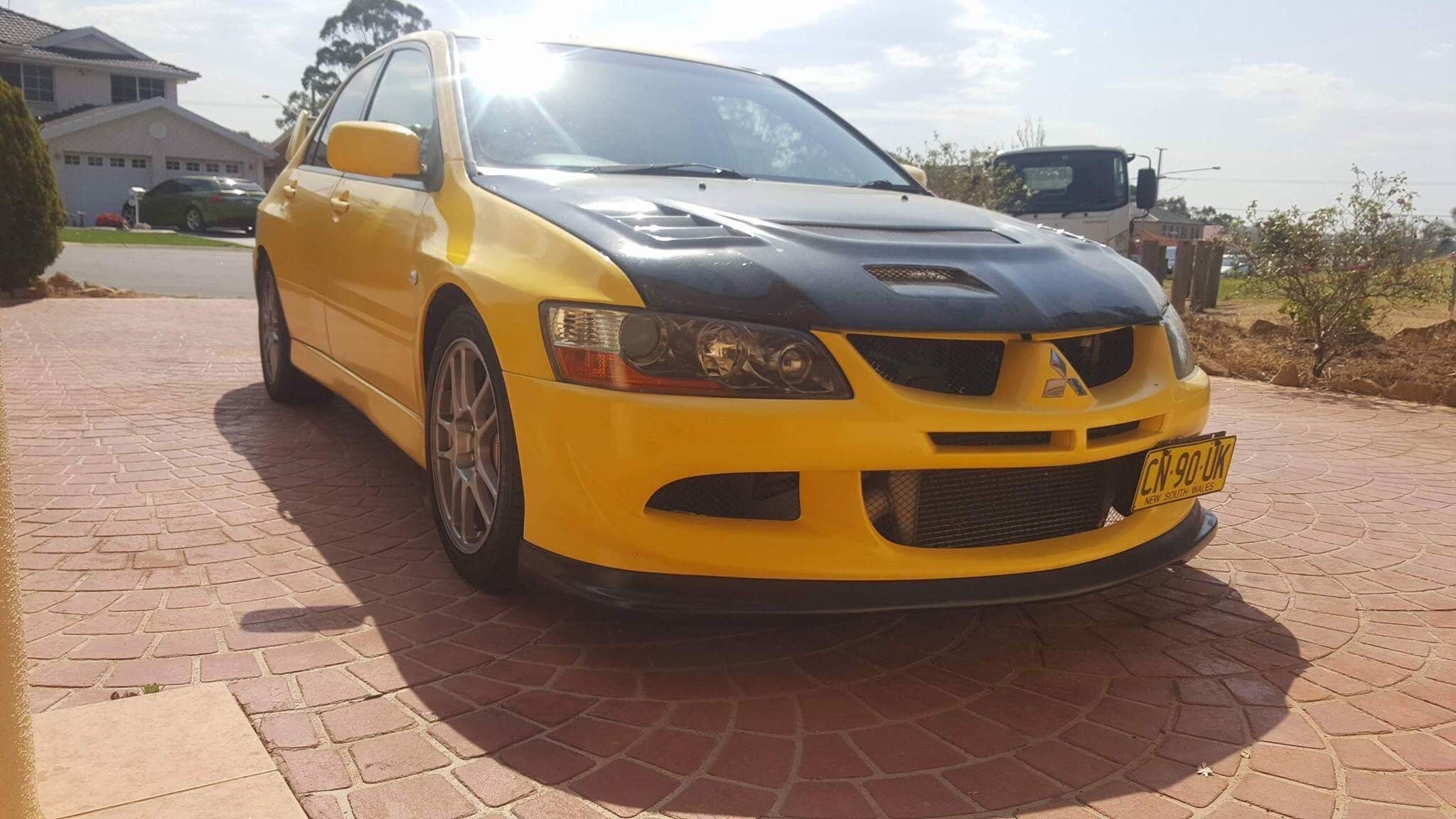 Luxury Sports Do Luck Style Front Lip For Mistubishi EVO 8 Fiberglass