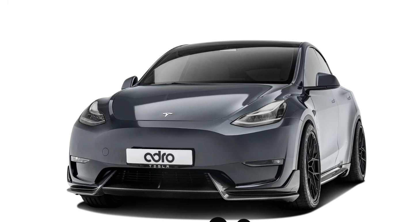 Luxury Sports Adro Style Carbon Front Lip For Tesla Model Y -PP