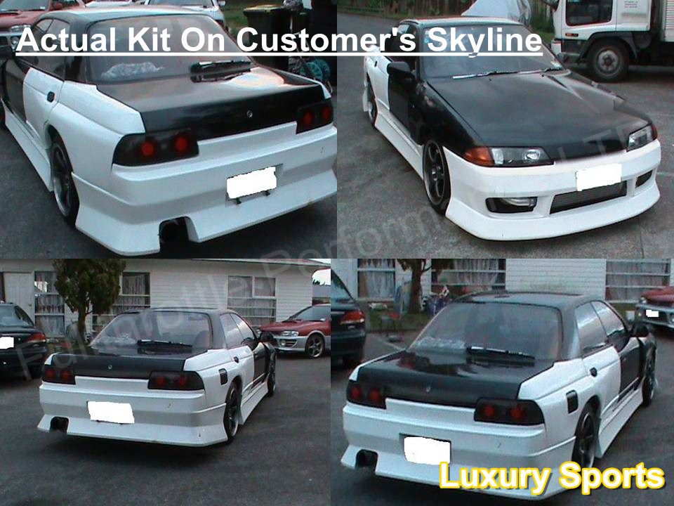 Luxury Sports 50mm 4PCs Rear Fender For Nissan Skyline R32 4DR