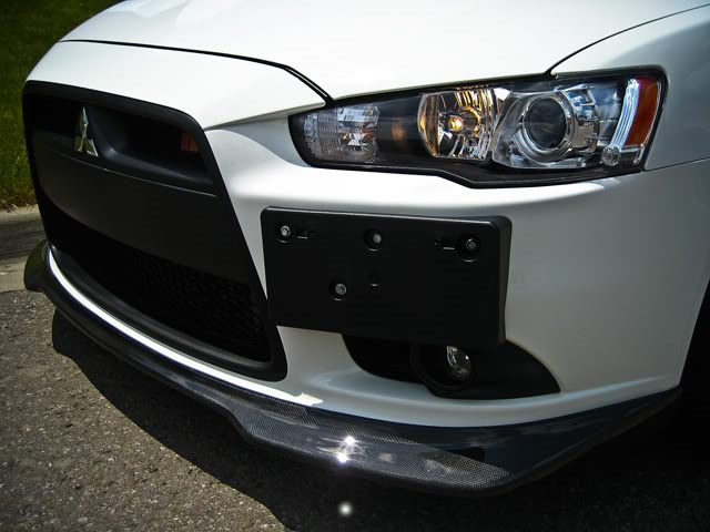 Luxury Sports Ralliart Style Carbon Front Lip For Mitsubishi EVO X