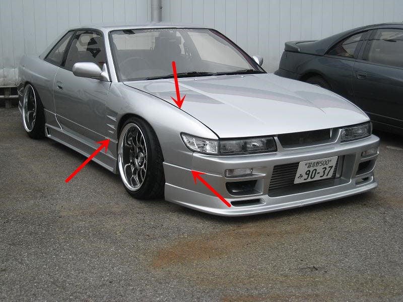 Luxury Sports G Corp Style Front Fender For Nissan Silvia S13