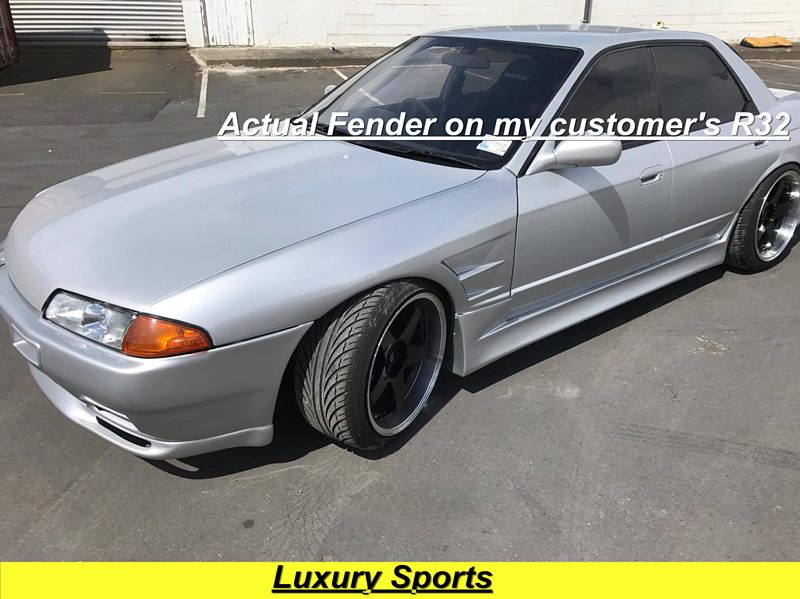 Luxury Sports BN Style 30mm Front Fender For Nissan Skyline R32