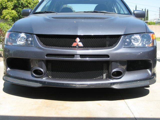 Luxury Sports Varis Style Fiberglass Front Lip For Mitsubishi EVO 9