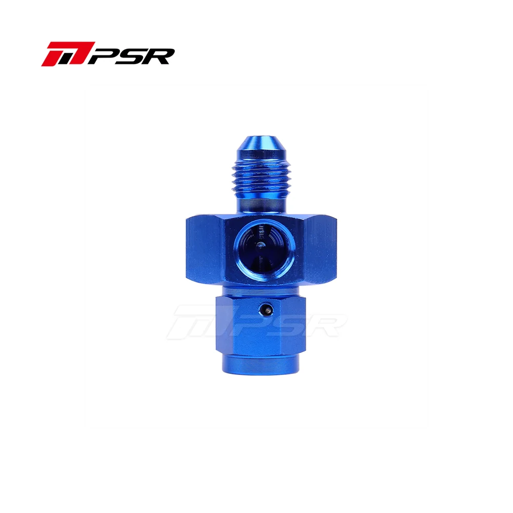 Pulsar PSR Fitting 4AN Male to Female with 1/8 NPT Port Aluminum Blue (PULSAR-FIT0004)