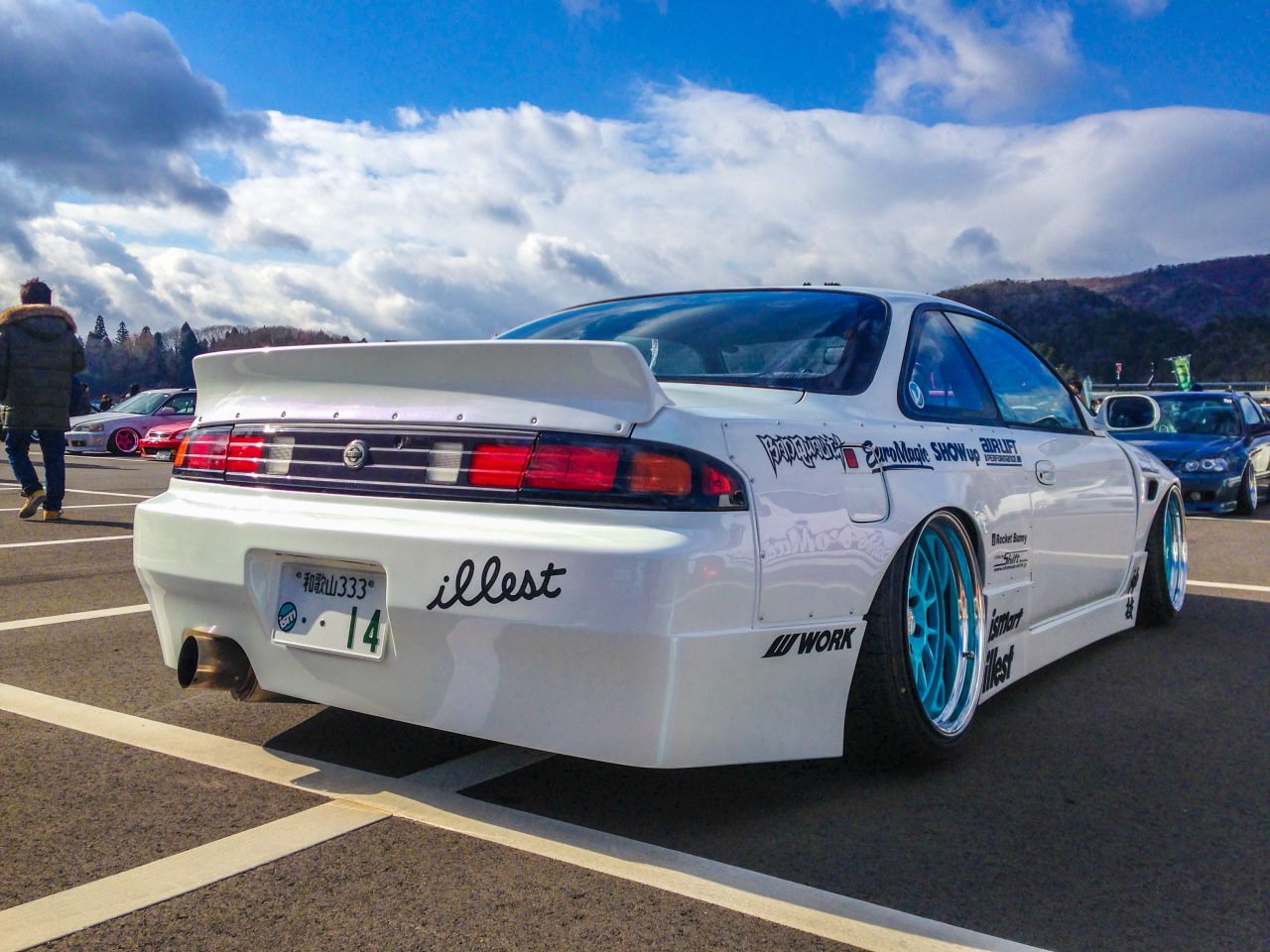 Luxury Sports Rocket Bunny Style 30mm Rear Fender For Nissan Silvia S14