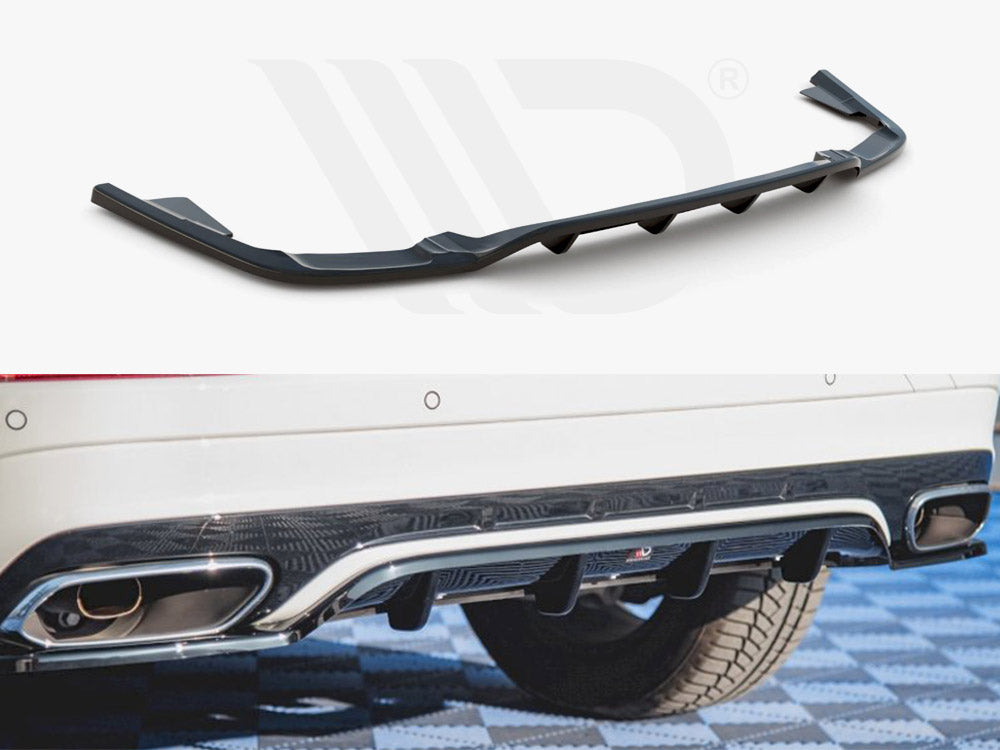 Central Rear Splitter (Vertical Bars) Volvo XC60 Mk2 R-Design Maxton Design