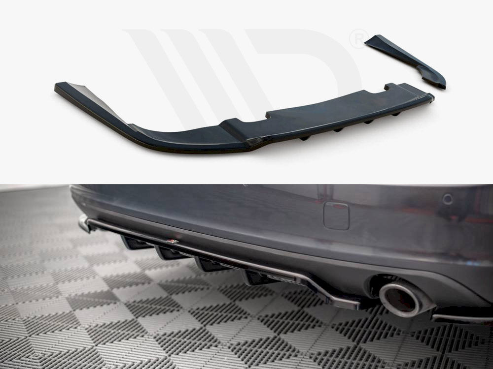 Central Rear Splitter V.1 (Vertical Bars) Volvo V90 Mk2 Maxton Design