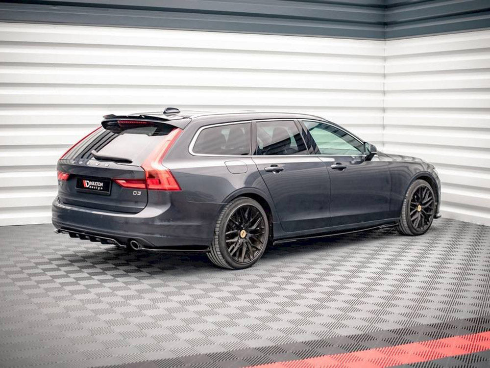 Central Rear Splitter V.1 (Vertical Bars) Volvo V90 Mk2 Maxton Design