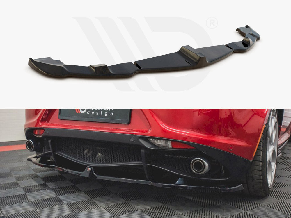 Central Rear Splitter Alfa Romeo 4C 2013-2017 Maxton Design