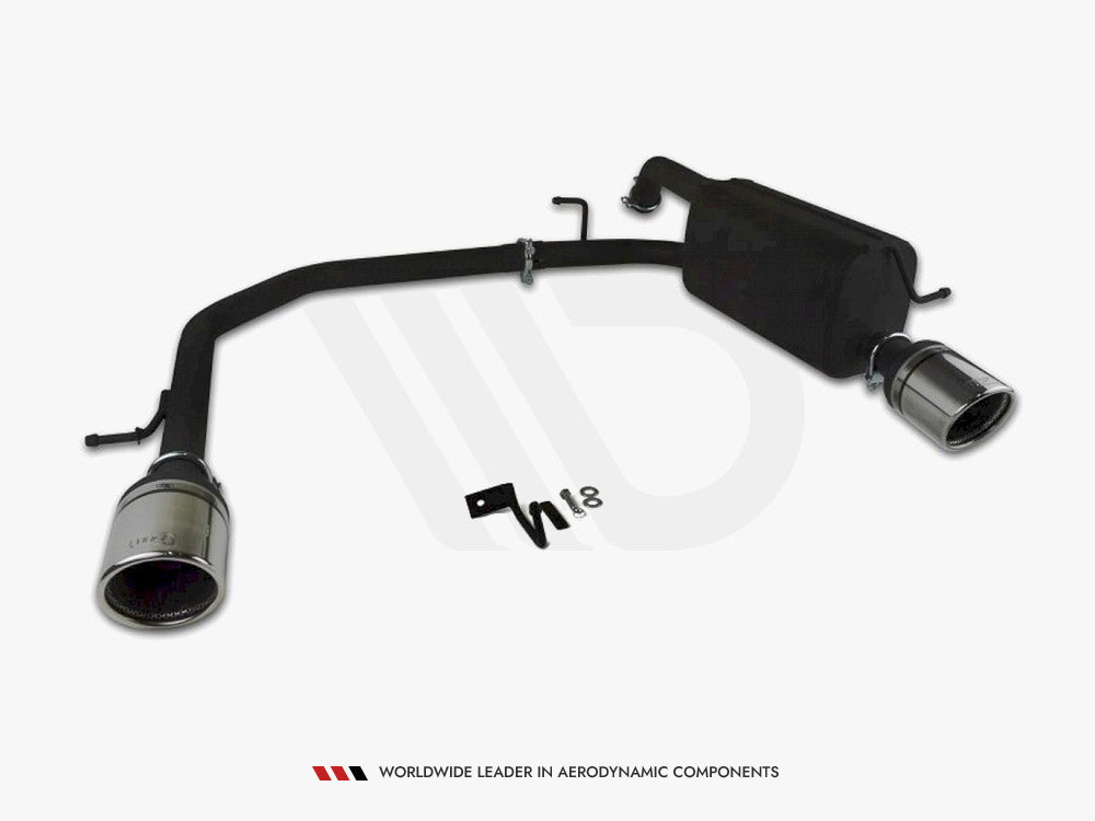 Ford Fiesta Mk7 HIGH Quality DUAL EXIT Stainless Steel Axle-back Exhaust System With Silencer And Exhaust Pipes Maxton Design