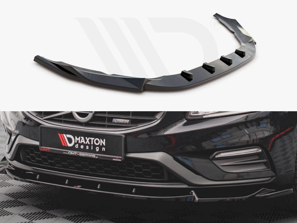 Front Splitter V1 Volvo S60 R-design MK2 2014-2018 Maxton Design