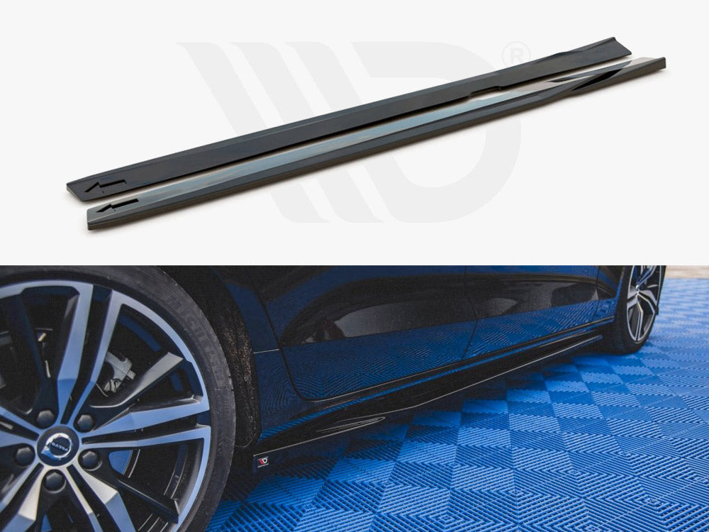 Side Skirts Diffusers V.1 Volvo S60/V60 R-design MK3 2018- Maxton Design