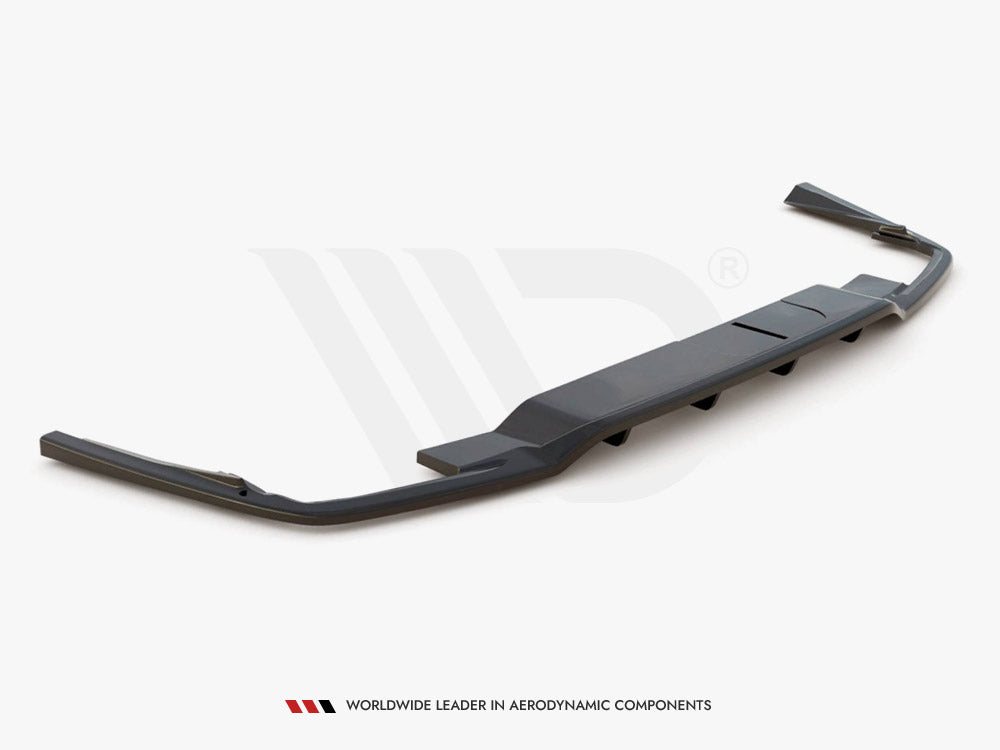 Central Rear Splitter (W/ Vertical Bars) Volvo S60/V60 R-design MK3 2018- Maxton Design