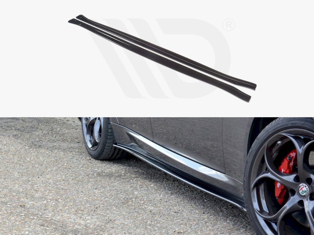 Side Skirts Diffusers Alfa Romeo Giulia Veloce 2015-2019 Maxton Design