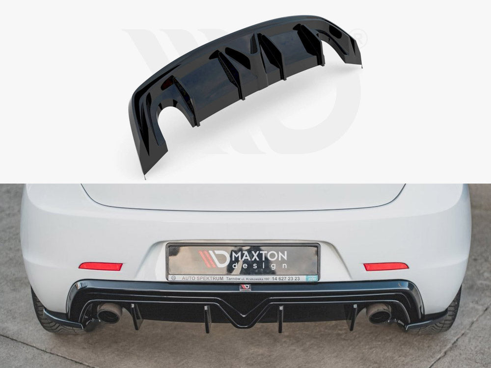 Rear Valance Alfa Romeo Giulietta Facelift (Exhaust ON BOTH Sides Version) 2016-2020 Maxton Design