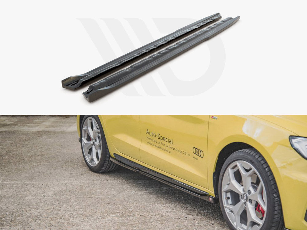 Side Skirts Splitters Audi A1 S-line GB 2018- Maxton Design