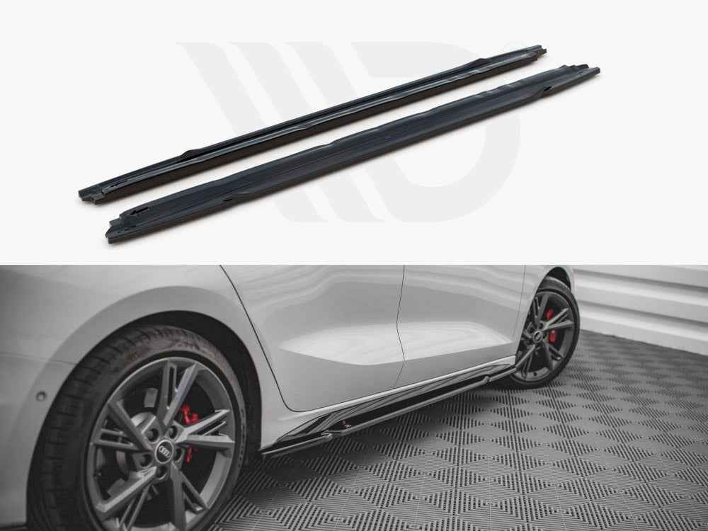 Side Skirts Diffusers Audi S3 / A3 S-line 8Y 2020- Maxton Design