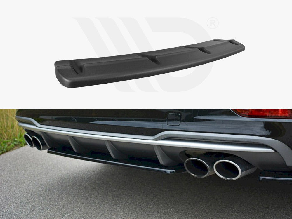 Central Rear Splitter Audi S3 8V FL Sedan 2017- Maxton Design