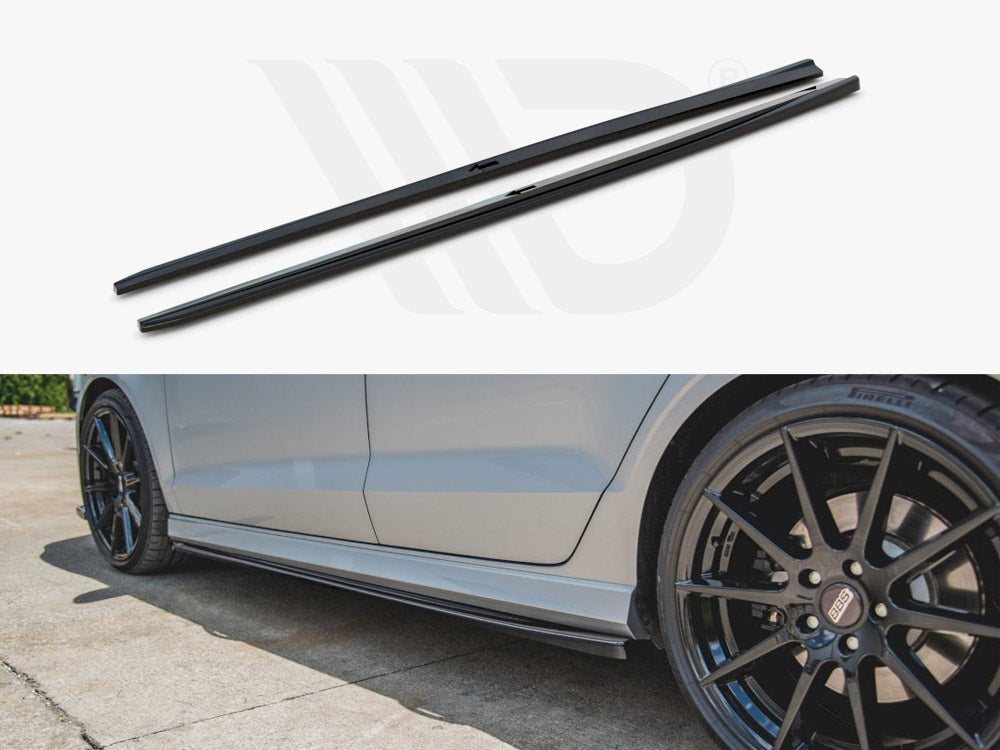 Side Skirts Diffusers V.2 Audi S3 Sedan 8V Facelift 2016-2020 Maxton Design