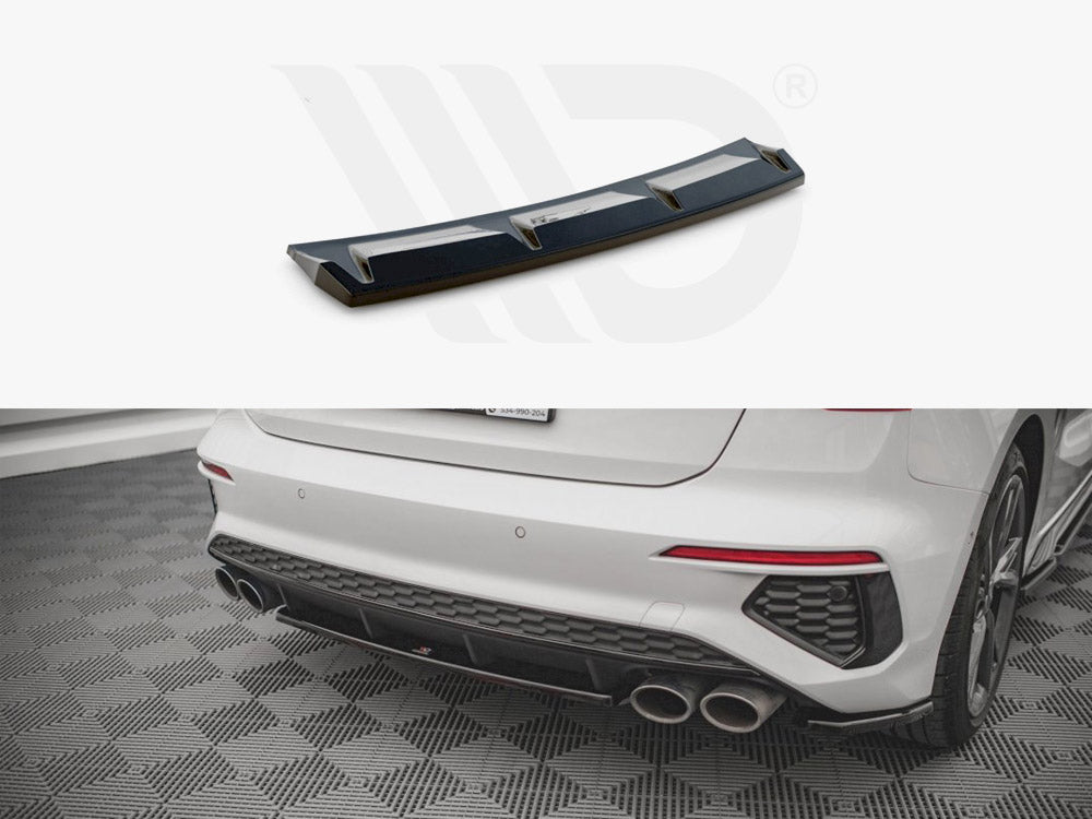 Central Rear Splitter For Audi S3 8Y 2020- Maxton Design