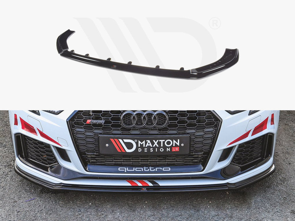 Front Splitter V.2 Audi RS3 8V Facelift Sportback 2017-2020 Maxton Design