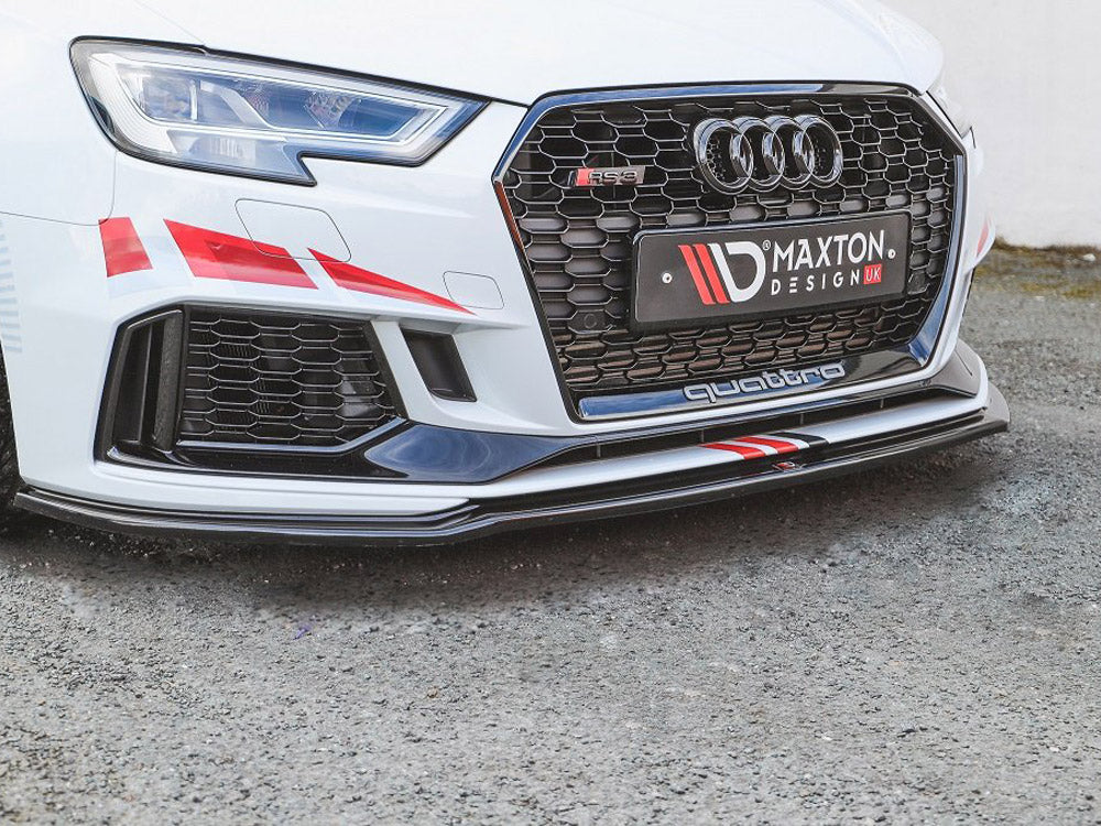 Front Splitter V.2 Audi RS3 8V Facelift Sportback 2017-2020 Maxton Design