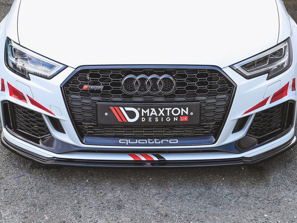 Front Splitter V.2 Audi RS3 8V Facelift Sportback 2017-2020 Maxton Design