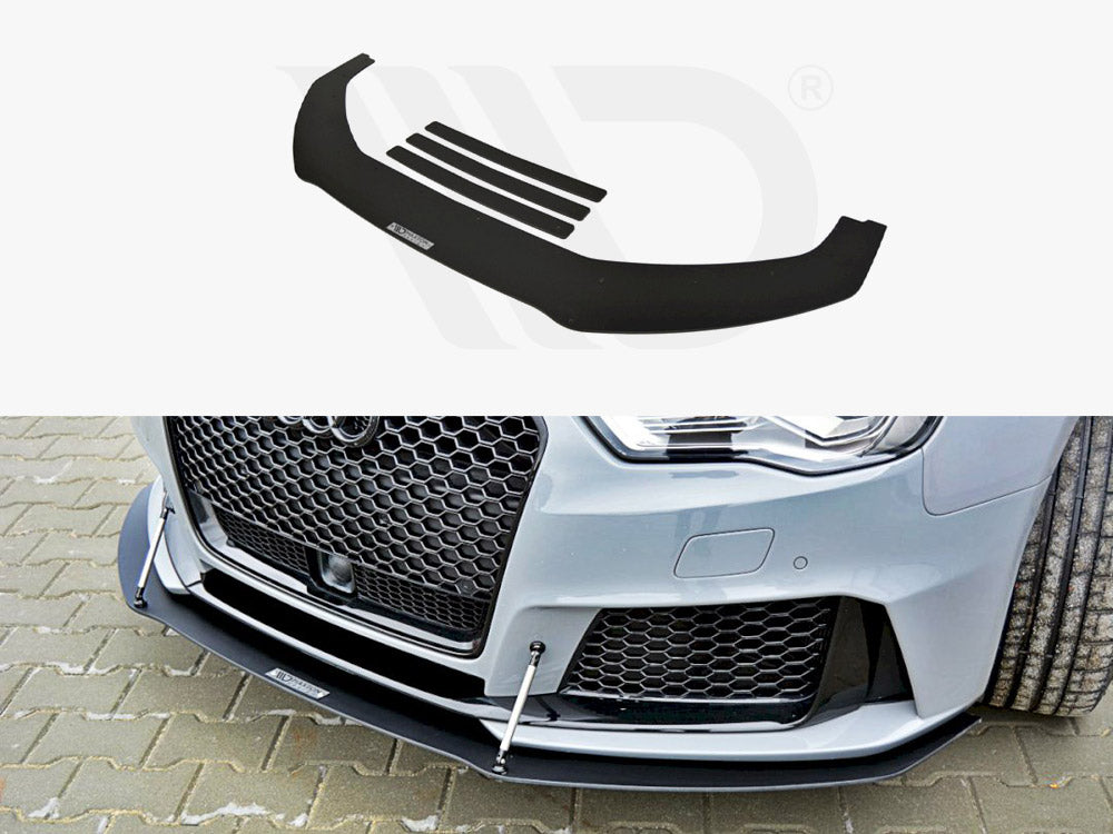 Front Racing Splitter Audi RS3 8VA Sportback Pre-facelift 2015-2016 Maxton Design