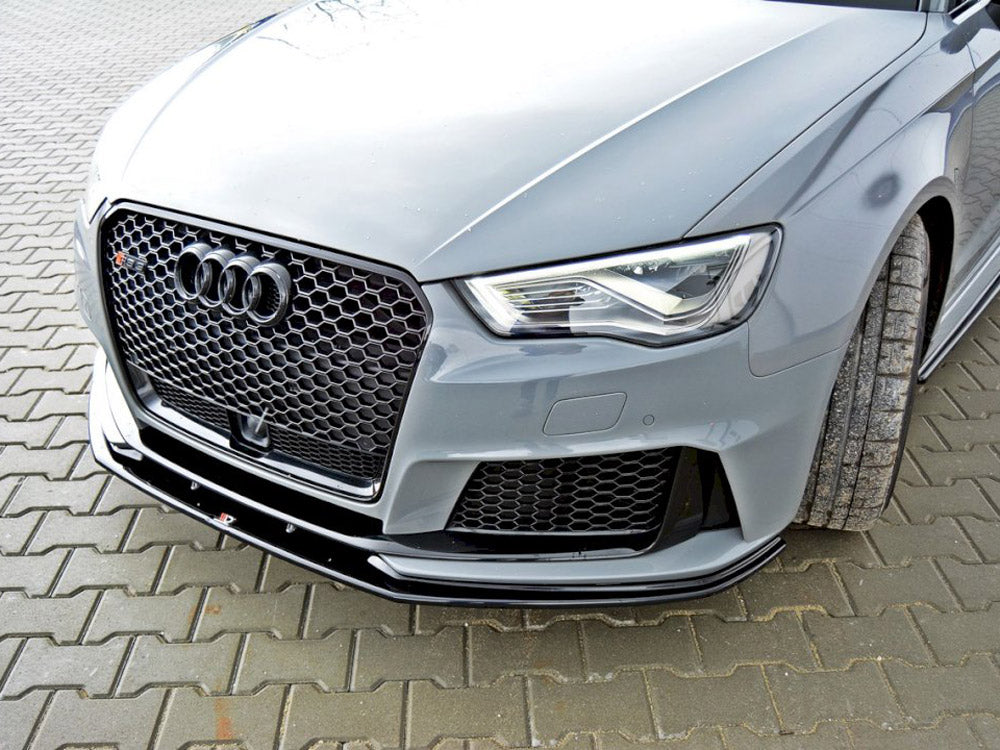 Front Splitter V.2 Audi RS3 8VA Sportback Pre-facelift 2015-2016 Maxton Design