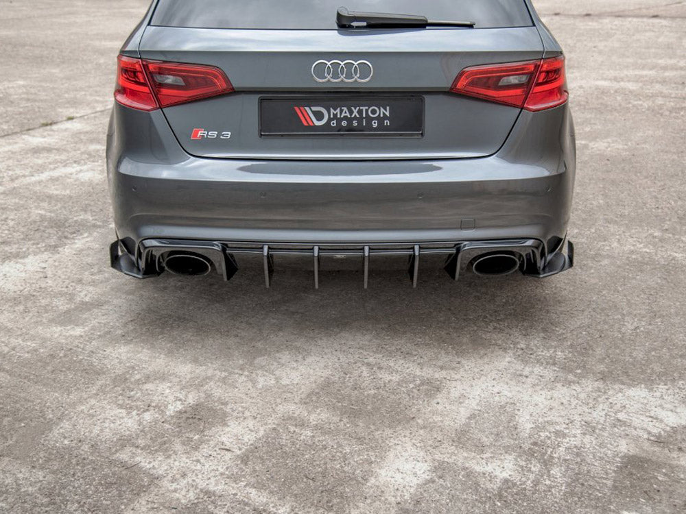 Rear Side Splitters (+flaps) Audi RS3 8V Sportback 2015-2016 Maxton Design