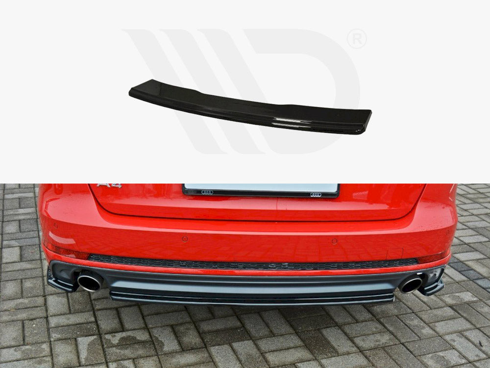 Central Rear Splitter Audi A4 S-Line B9 Avant Maxton Design