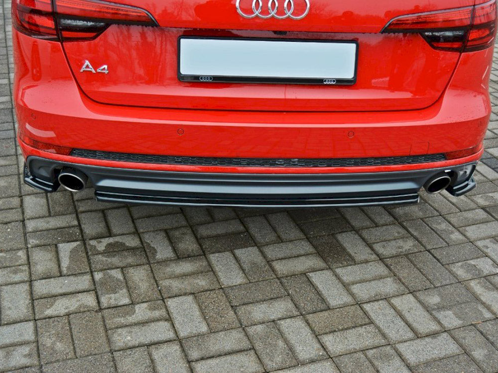 Central Rear Splitter Audi A4 S-Line B9 Avant Maxton Design