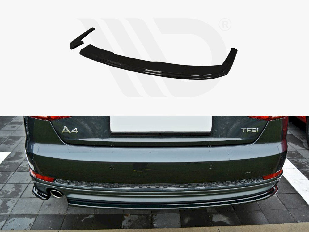 Rear Splitter Audi A4 B9 S-Line Sedan Maxton Design