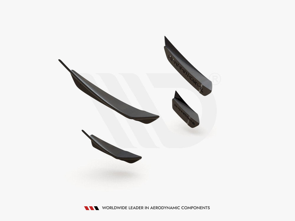 Front Bumper Wings (Canards) VW Polo MK6 GTI 2017-2021 Maxton Design