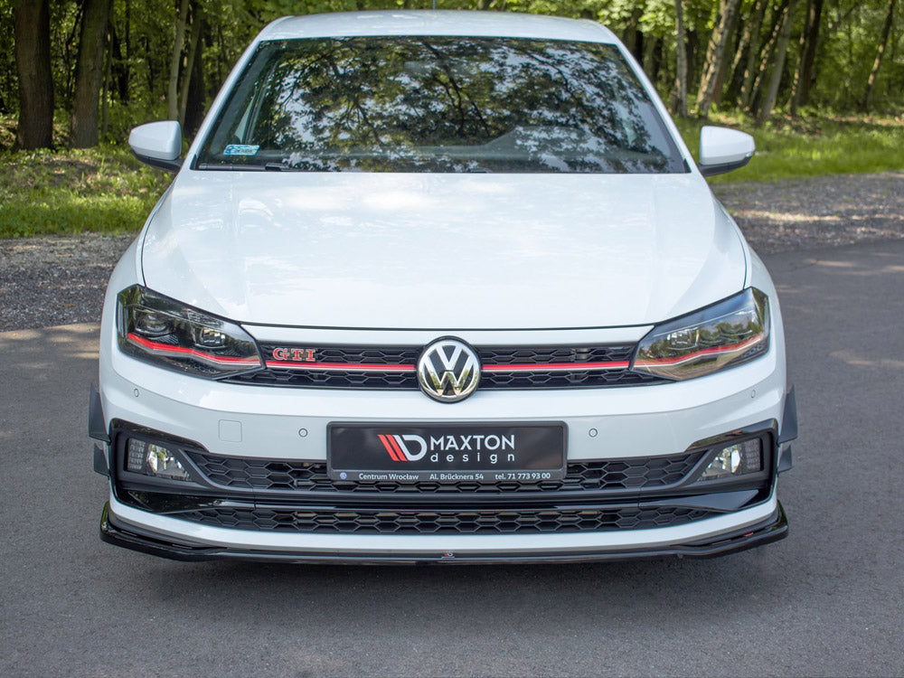 Front Bumper Wings (Canards) VW Polo MK6 GTI 2017-2021 Maxton Design