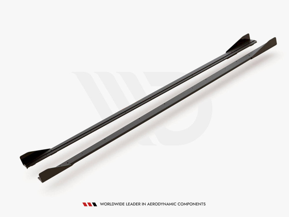 Side Skirts Diffusers (+flaps) VW Polo GTI MK6 2017-2021 Maxton Design